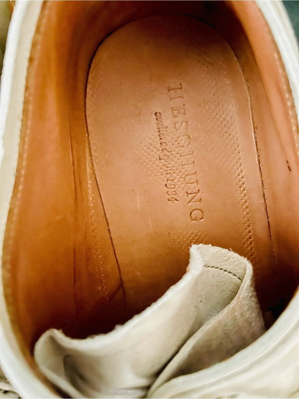 Heschung Pablo Easy Beige Suede Shoes Men’s 10.5 Made in France. Barneys